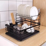 Metal Plate Dish Drainer Rack Dishes Chopstick Holder Organizer plate drainer rack Kitchen Storage