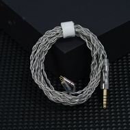 XINHS-97 สายเคเบิลโมดูลาร์8แกนกราฟิกแกนกราฟิกแกนเดี่ยวคริสตัลเคลือบทองแดงเงิน + กราฟฟีนสายอัพเกรดหูฟ