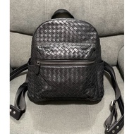 Preloved Bottega Veneta Intrecciato Leather Backpack
