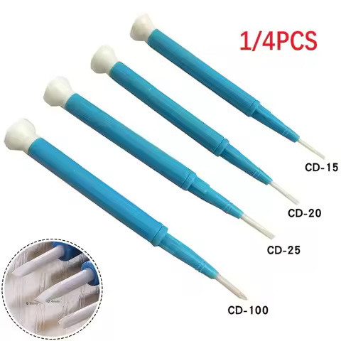1/4pcs Ceramic Screwdriver Antistatic Non-Magnetic Flat Point/Cross Point Slotted Screw Driver CD-15