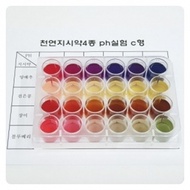 4 types of natural indicators pH test type C (for 1 person)