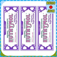 【Direct From Japan】EUTHYMOL White Purple Peach Floral Mint Scent Toothpaste [3 pieces] 106g (Quasi-d