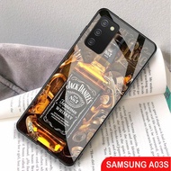 Softcase Glass Kaca Samsung A03S  - J03 - Casing Hp Samsung A03S - Pelindung hp - Case Handphone Samsung A03S