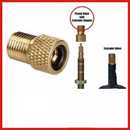 Fixie Bike Brass Valve Adapter presta to schrader Valve/ Bicycle Accessories