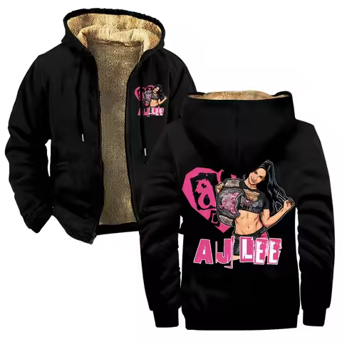 AJ Lee Merch Zipper Hoodies Jacket Parkas Women Men Long Sleeve Streetwear Coat