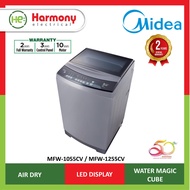 [COURIER DELIVERY] MIDEA MFW-1255CV 12.5kg Fully Auto Washing Machine Mesin Basuh 洗衣机
