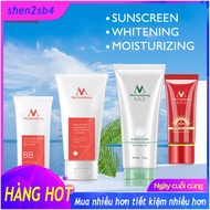 shen2sb4 【Panic Buying】 Bộ kem dưỡng ẩm làm trắng Gel Sữa rửa mặt chiết xuất bơ hạt ​mỡ+ Kem chống n
