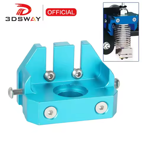 3DSWAY 3D Printer Parts Multi-Mount All Metal Mount E3D V6 Volcano Hotend Bracket Fixed Block for DR