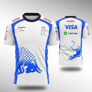 F1 Visa Cash App Red Bull Vcarb F1 Team TShirt Microfiber Jersey
