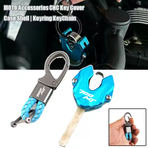 MOTO Accessories CNC Key Cover Case Shell Cap & Keyring KeyChain Fit For CFMOTO 700MT MT700 CF 700 M