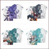Honkai Star Rail Yunli Jiao Qiu Firefly Acheron Cosplay Design T-Shirt - Short Sleeve