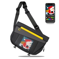 [ SG STOCK ] Divoom Cool Sling Bag Messenger V bag | Customizable Pixel Art Fashion Design | Outdoor Sport Waterproof Me