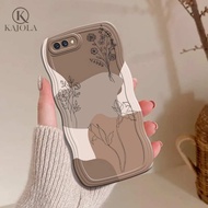 OPPO A3S Wave Case Aesthetic Motif Flexible Silicone Softcase Material - Skin Phone Case/ - Wave Ces