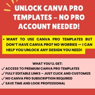 UNLOCK TEMPLATE CANVA PRO | TEMPLATE CANVA PRO | 24/7 HOURS | TEMPLATE MENARIK | UPAH | BUY 3 FREE 1