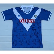97–98 BL West Asia Home Blue Retro Short-Sleeved High-Quality Football Shirt, S–XXL