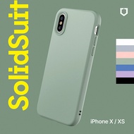 RHINOSHIELD 犀牛盾 iPhone X/XS 5.8 吋 SolidSuit 經典防摔背蓋手機保護殼-經典款鼠尾草綠