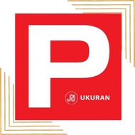 [UKURAN JPJ] P STICKER CAR DRIVER JPJ COMLIANCE P LESEN UKURAN JPJ (1 SET = 2 PCS)