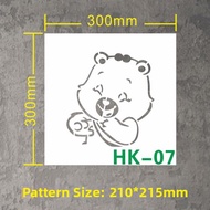 FANKALONG | Graffiti Cartoon Figure Template Hollow Out Diatom Mud Stencil