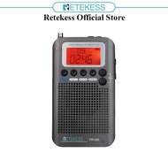 RETEKESS TR105 Air Band Radio Full Band Digital Alarm Speaker With Extend Antenna LCD Display