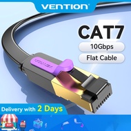 Vention Cat7 Flat Ethernet Cable RJ45 Wire Lan cable 10Gbps Network for PC Laptop TV Box Wire Modem 