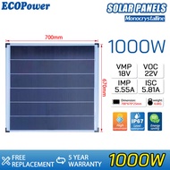 แผงโซล่าเซลล์ 18W1000Wแผง MonocrystallineSolar Cell Solar Light Solar Panel