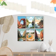 6 Pcs Paint by Numbers Kit for Beginners DIY Paint by Number Set with Canvas for Home Decor SHOPSBC7