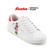 Bata North Star รองเท้าสนีกเกอร์ สกรีนลายมินนี่น่ารักสดใส สำหรับเด็กผู้หญิง รุ่น TANYA-MINNIE สีขาว 4211145