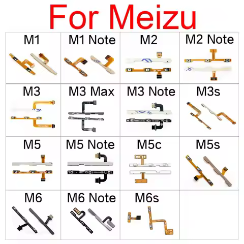 Volume Flex Cable For Meizu M1 M2 M3 Max M3S M5 M5C M5S M6 M6S Note Switch On /Off Power Control But