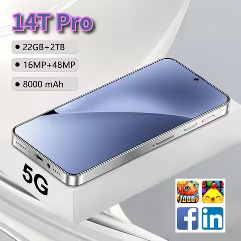 Brand New Pad Tablet PC 14T Pro 22GB+2TB 7.0 inch HD 4K Android 4G 5G Dual Sim Card 8000mAh Battery 