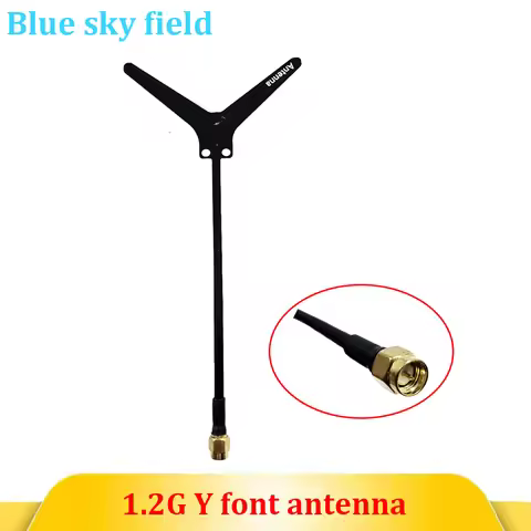 1.2G Y-shaped Antenna SMA Interface 3dBi Gain HD Image Transmission Suitable for RC FPV Racing Trave