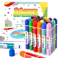 Dot Markers, Washable Dot Markers for Kids Toddlers & Preschoolers, 24 Colors Bingo Paint Daubers Ma
