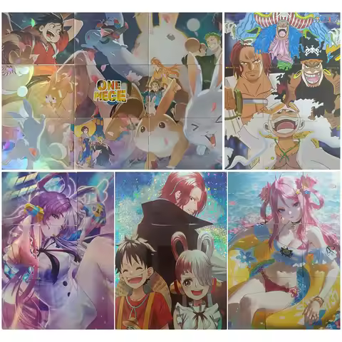 Anime One Piece Puzzles Cards Hancock Nami Robin Uta Luffy Shanks Zoro Collectible Cards Christmas B