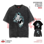 MACDEER ANIMAL PREDATOR T-shirt Oversize slimfit washed tshirt longsleeve black animal t-shirt ANIMA