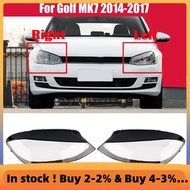 for Golf 7 MK7 2014 2015 2016 2017 Car Headlight Cover Clear Lens Headlamp Lampshade Shell