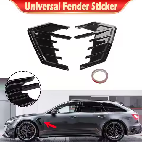 Universal Car Side Fender Vent Wing Cover Trim Fender Decoration for AUDI A3 8V A4 A6 B8 Q3 Q5 RS5 R