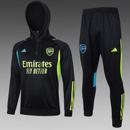 2023-24 Season Arsenal Kids Training Jersey Kit Football Hooded Outfit &amp; Pants Set For Child