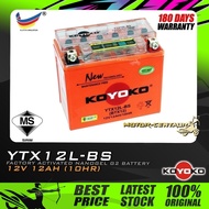 BATERI MOTOSIKAL KOYOKO G2 NANOGEL BATTERY YTX12L-BS SIRIM CERTIFIED