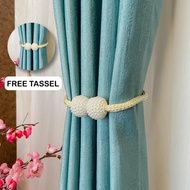 Gorden Tirai Import Premium Jacquard Blackout Aqua Hijau Tosca Pastel