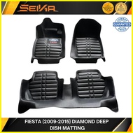 ♞,♘Ford Fiesta 2009-2023 Diamond Deep Dish Car matting