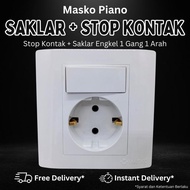 Promo MASKO IB ENGINE SWITCH + CP 2P N - 551 (N-551) PIANO SNI COD