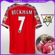 1998 1999 Retro Manchester United Beckham Home Soccer Jersey