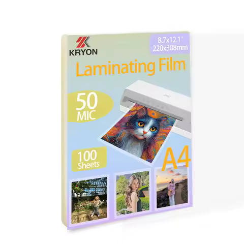 A4 100 Pack Laminating Sheets 8.7x12.1 Inches Thermal Laminating Pouches 50 mic Thickness Laminating