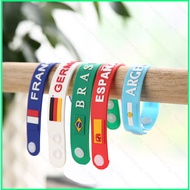 SY10 Qatar World Cup National Flag Bracelet Wristband Football Fan Souvenir Small Gift Germany Franc