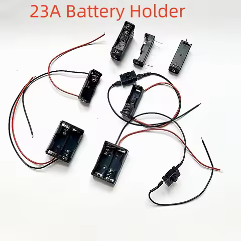 5PCS 12V 23A Battery Holder with WireLead And Switch Rechargeable Battery Case Storage Box Diy 1 2 s