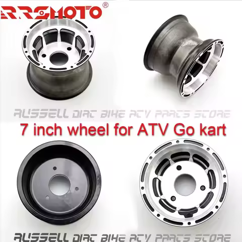 3 / 4 holes ATV Quad 7" aluminum alloy wheel rim 88mm / 78mm for Tire 16x8-7 Wheel Go karting 4 whee
