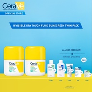 CeraVe Invisible Dry Touch Fluid Sunscreen Twin Pack