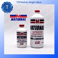National Brake Fluid - DOT 3 For Brake & Clutch Fluid - 300 ml / 900 ml