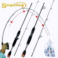 Sougayilang 2 Section Fishing Rod 1.8m 6FT Spinning Casting Fishing Rod Ceramic Guide Ring Power 6 K