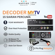 KAFFIEE DECODER MYTV Dekoder DVB-T2 Indoor Antenna MYTV Antenna Digital Decoder DVBT2 Digital Tv