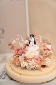 【設計款花盅】寵物永生花 沈浸式花園 永生花骨灰罐 寵物骨灰花